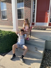 First Day of School 2022 - Greta 6th and JB 3rd Grades5